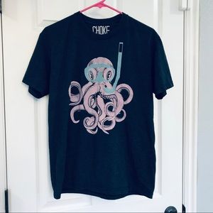 Cute Snorkeling Octopus Graphic T-shirt